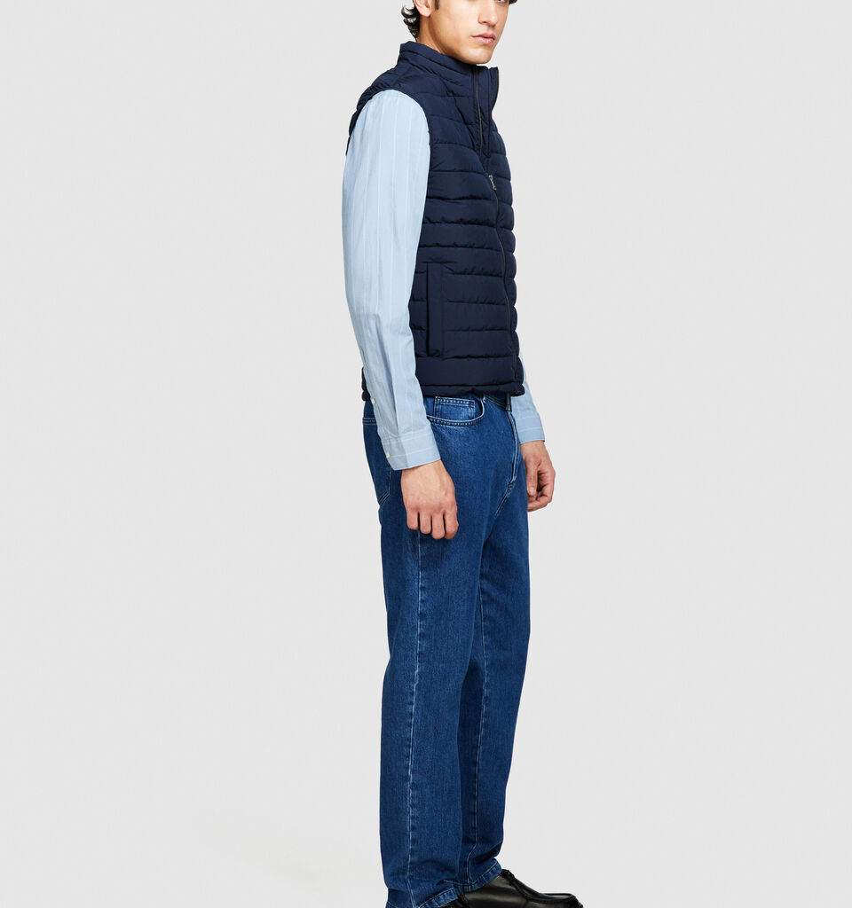Padded vest - men's puffer jackets and coats - Dark Blue | Sisley image number 2